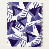 jaren '80 Koel Abstract | Paarse Passion Shapes Cu Planner (Achterkant)