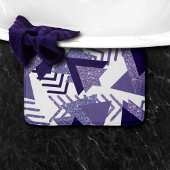 jaren '80 Koel Abstract | Paarse Passion Shapes Pa Badmat