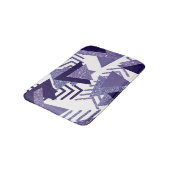 jaren '80 Koel Abstract | Paarse Passion Shapes Pa Badmat (Gekanteld)