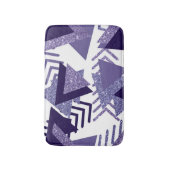 jaren '80 Koel Abstract | Paarse Passion Shapes Pa Badmat (Voorkant Verticaal)