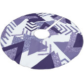jaren '80 Koel Abstract | Paarse Passion Shapes Pa Kerstboom Rok (Gekanteld)