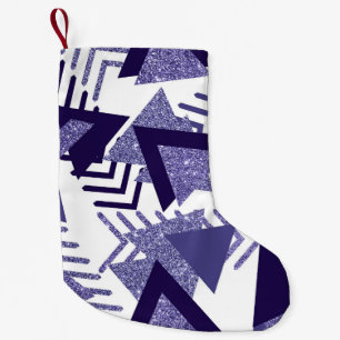 jaren '80 Koel Abstract Paarse Passion Shapes Pa Kleine Kerstsok
