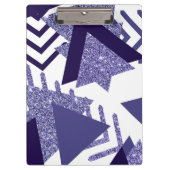 jaren '80 Koel Abstract | Paarse Passion Shapes Pa Klembord (Voorkant)