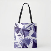jaren '80 Koel Abstract | Paarse Passion Shapes Pa Tote Bag (Voorkant)