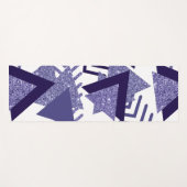 jaren '80 Koel Abstract | Paarse Passion Shapes Pa Yogamat (Voorkant (horizontaal))