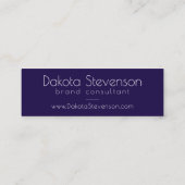 jaren '80 Koel Abstract | Paarse Passion Shapes We Mini Visitekaartje (Achterkant)