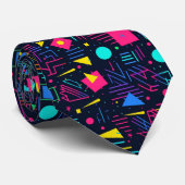 jaren '80 neon stropdas (Opgerold)