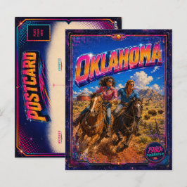 Jaren 80 Oklahoma ansichtkaart 80s retro Briefkaart