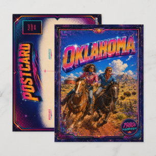 Jaren 80 Oklahoma ansichtkaart 80s retro Briefkaart