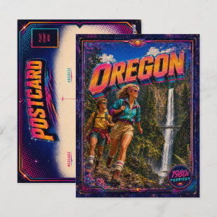 Jaren 80 Oregon ansichtkaart 80s retro Briefkaart