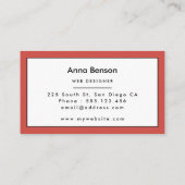 jaren '80 pop kunstpatroon visitekaartje (Achterkant)