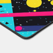 jaren '80 Retro geometrisch patroon Bureaumat (Hoek)