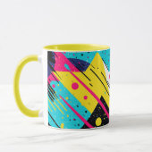 jaren '80 Retro geometrisch patroon Mok (Links)