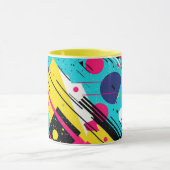 jaren '80 Retro geometrisch patroon Mok (Midden)