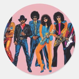 jaren '80 ronde sticker