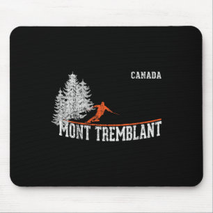 Jaren 80 stijl Mont Tremblant Can. Vintage skiën Muismat