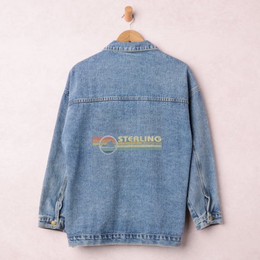  jaren '80 Stijl STERLING, VA Denim Jacket (Hangar)