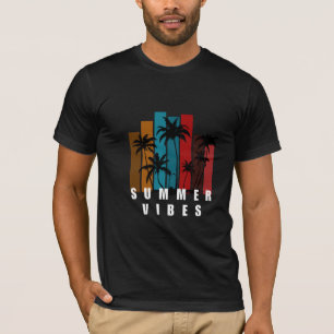 jaren '80 stijl Tropische strand vakantie Graphic T-shirt