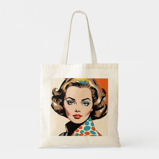 jaren '80 vrouw tote bag (Achterkant)