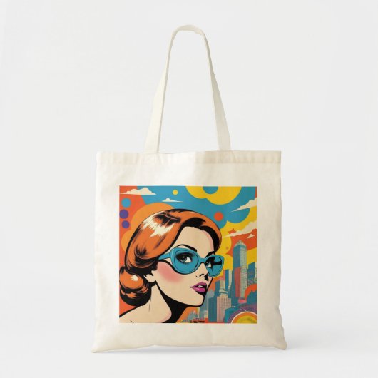 jaren '80 vrouw tote bag (Voorkant)