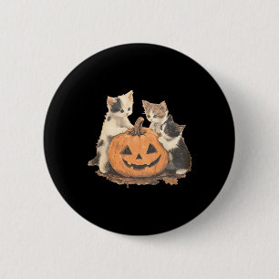 jaren 90 Cat Halloween Ronde Button 5,7 Cm