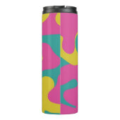 jaren '90 Chique roze & Blauwgroen camo Thermosbeker (Achterkant)