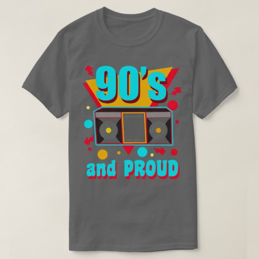 jaren '90 en trots 1 t-shirt (Design voorkant)