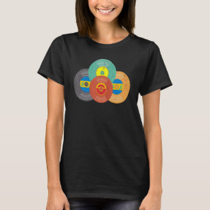 jaren '90 Muziek jaren '90 Themafeest Vinyl Retro  T-shirt