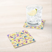 jaren '90 Paisley Kartonnen Onderzetters (Insitu)