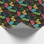 jaren '90 Stijl Cool Grunge Cassettes Cadeaupapier (Hoek)