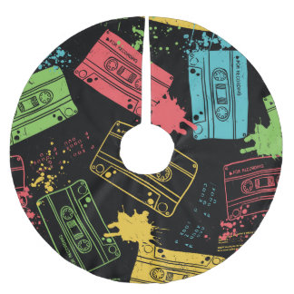 jaren '90 Stijl Cool Grunge Cassettes Kerstboom Rok