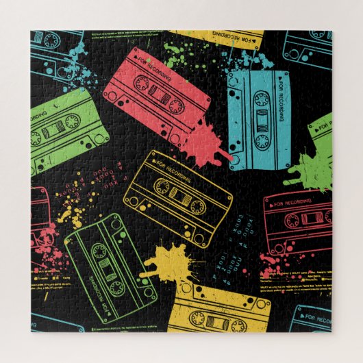 jaren '90 Stijl Cool Grunge Cassettes Legpuzzel (Verticaal)