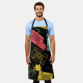 jaren '90 Stijl Cool Grunge Cassettes Schort (Gedragen)