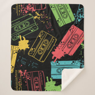 jaren '90 Stijl Cool Grunge Cassettes Sherpa Deken