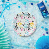 jaren '90 Stijl Muziek Papieren Bordje (Feest)