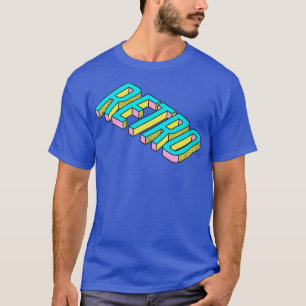 jaren '90 Stijl Retro Word Art T-shirt