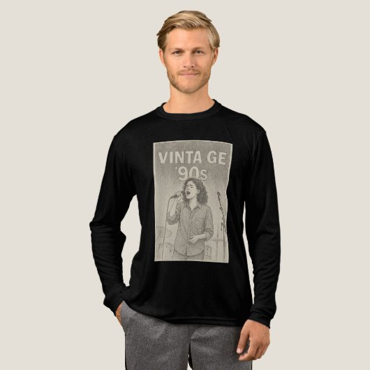 jaren '90 vibes Tri-Blend shirt (Voorkant)