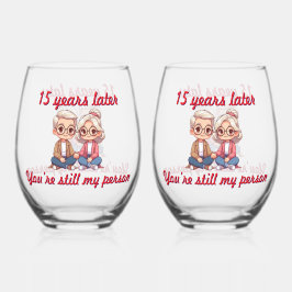 Jaren Later Ben Je Nog Steeds Mijn Persoon Wijnglas Zonder Voet