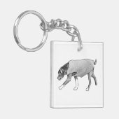 Jaren Licht Dragen Sleutelhanger (Voorkant Links)
