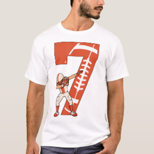 Jaren Oud Jongen Football Speler Football Verjaard T-shirt