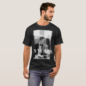 Jaren van geluk Elegant bruiloft Jubileum T-shirt (Voorkant volledig)