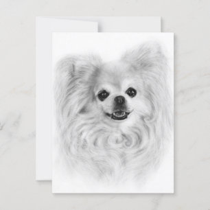Jaren van Liefde - Handgeschilderde Chihuahua Kuns Briefkaart
