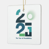 Jaren van mogelijkheden keramisch ornament (Links)