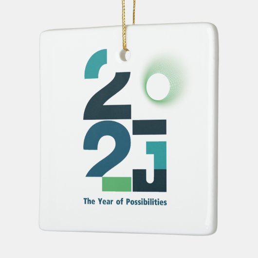 Jaren van mogelijkheden keramisch ornament (Links)