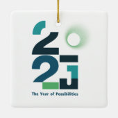 Jaren van mogelijkheden keramisch ornament (Achterkant)