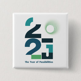 Jaren van mogelijkheden vierkante button 5,1 cm