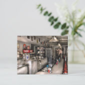 jaren vijftig - De Soda-fontein Briefkaart (Staand voorkant)