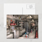 jaren vijftig - De Soda-fontein Briefkaart (Voorkant / Achterkant)