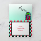 Jaren vijftig Retro stel Gelukkige Valentijnsdag Kaart (Binnen)