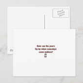 Jaren vliegen voorbij briefkaart (Voorkant / Achterkant)